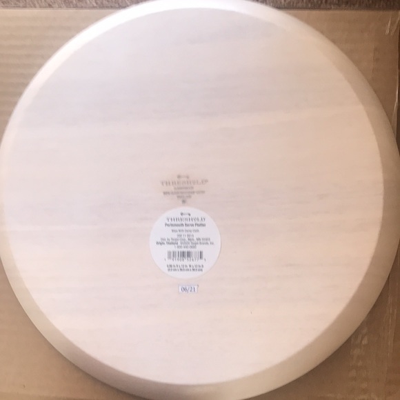 Wooden Serve Platter- NIB- 12” across- Made in Thailand - Picture 4 of 6